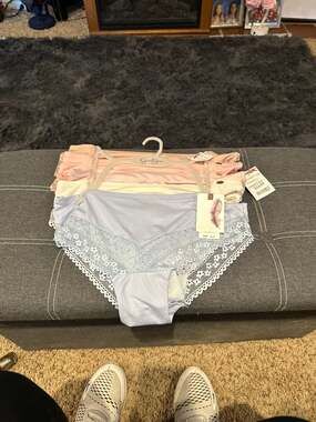 Jessica Simpson Women's 5-Pack Ultra Flirty Lace Back Hipster Panties